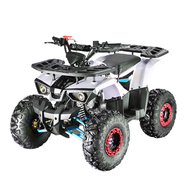 ATV motor benzina, 1+1, 110cc, 4 viteze, cutie de viteze manuala, transmisie lanț, model ATV017 Roșu 11 imagine noua