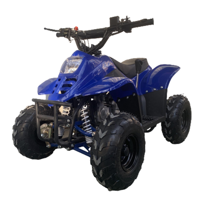 ATV motor benzina, 1+1, 110cc, 4 viteze, cutie de viteze manuala, transmisie lanț, model ATV008 Albastru 11 imagine noua