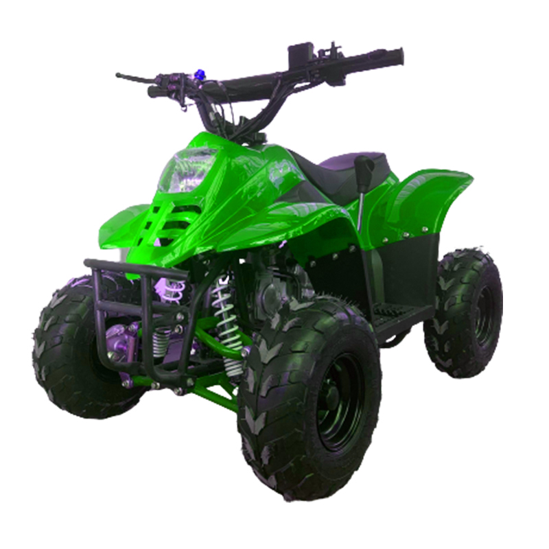 ATV motor benzina, 1+1, 110cc, 4 viteze, cutie de viteze manuala, transmisie lanț, model ATV008 Verde 11 imagine noua