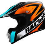 Casca moto, model RACING ORANGE