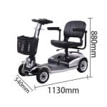 Scuter/carucior electric pentru varstnici sau persoane cu dizabilitati, model S-01, motor 250W, baterie 20Ah - imagine 6